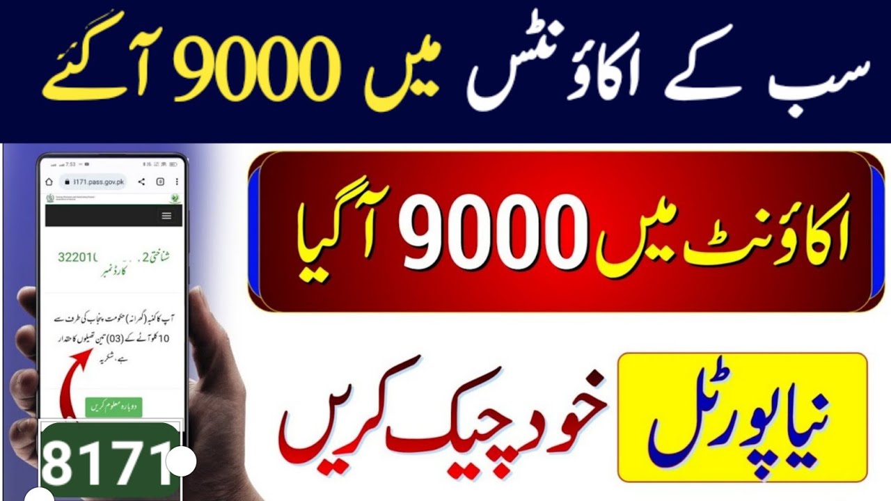 Ehsaas Program Online Check By Cnic