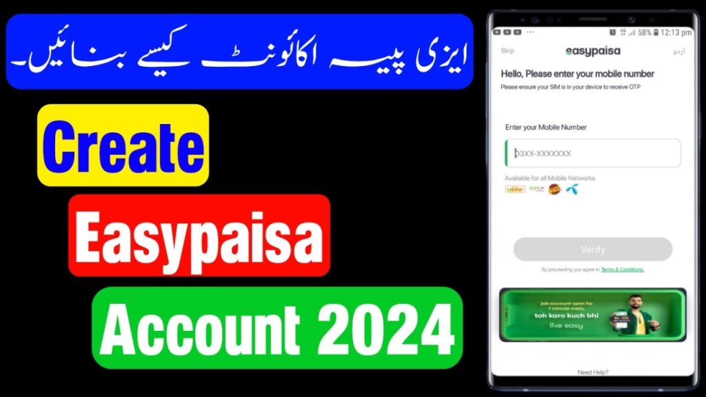 Easypaisa Account Create New Method 2024