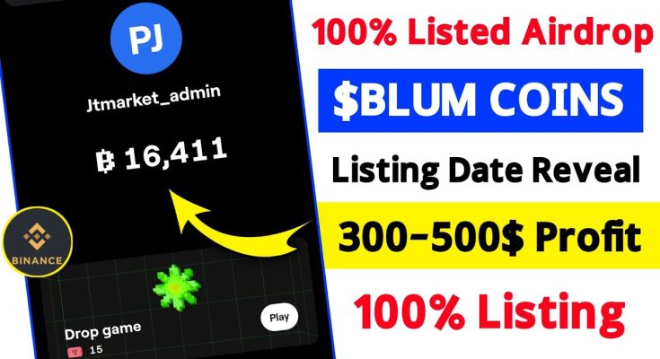 Telegram New Bot Blum Fast Earning - Blum Bot Airdrop - Make Money Online