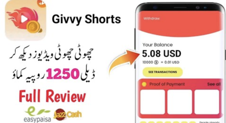 givvy shorts app se paise kaise kamaye